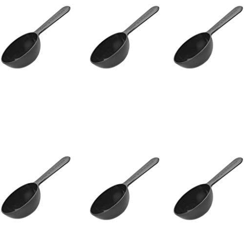 Elevate Your Coffee Game with 6PCS Black PP Plastic Coffee Measuring Spoons - Perfect for Coffee, Tea, and Milk Powder