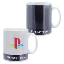 Experience Gaming Nostalgia with Paladone's XL Heat-Sensitive PlayStation Heritage Coffee Mug - 550ml Capacity.