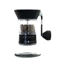 Experience the Perfect Grind with Handground's Precision Manual Coffee Grinder - Featuring a Conical Ceramic Burr Mill!