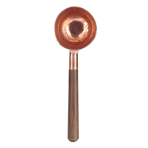 Black Walnut and Red Copper Wood Handle Living Coffee Scoop