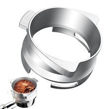 54mm Espresso Dosing Funnel in aluminum alloy, fitting Breville Barista Express and Pro, with mess-free hands-free design. 
