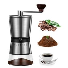 Manual Coffee Bean Grinder with Ceramic Burrs