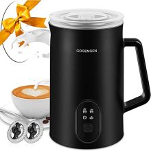 GOGENGEN Milk Frother - Your Perfect 4-in-1 Milk Steamer and Foam Maker in Black