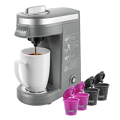 Automatic Single Cup Coffee Maker with Refillable Filters