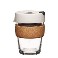 Lightweight and BPA Free Travel Mug for Coffee - 12oz Reusable Tempered Glass Cup with Filter