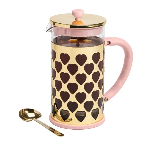 Paris Hilton French Press Coffee Maker with Heart-Shaped Measuring Scoop - Wake Up in Style SEO Paragraph: