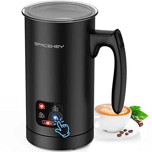 Electric Milk Frother and Steamer with LED Touch Screen for Perfectly Frothed and Steamed Milk Every Time.