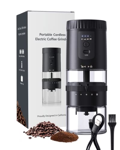 Portable Burr Coffee Grinder for Camping Hiking - Drink Fresh Coffee while traveling