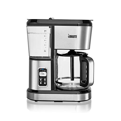 Bialetti (35061) 12-Cup Programmable Coffee Maker - Stainless Steel Elegance for Perfect Brews
