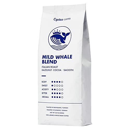Discover Pure Coffee Bliss with Mighty Whale Blend Dark Roast Coffee Beans - Certified Organic, Hazelnut Cookie Cranberry Flavor
