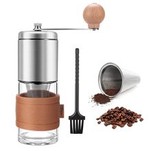 OGNI ORA - Portable Ceramic Burr Grinder for Home, Camping, and Travel - Adjustable Settings for Freshly Ground Coffee