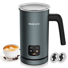 4-in-1 FrothMaster: Stainless Steel Milk Frother.
