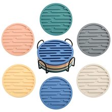 For Coffee Table Silicone Coaster Set of 6