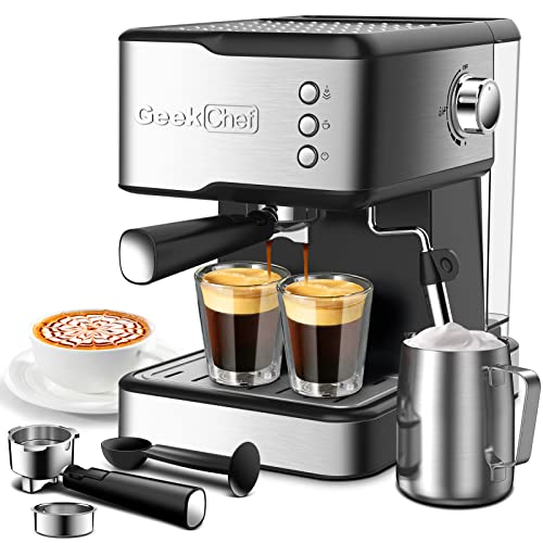 Coffee Espresso Machine with Milk Frother Steam Wand
