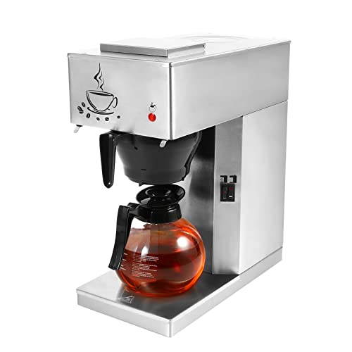 Efficient and Environmentally-Friendly 12-Cup Commercial Coffee Maker - Quickly Brews a Full Pot in Less Than 10 Minutes - Available in 1.8L and 3.6L Capacities for Break Rooms, Church Functions, Cafes, and Other Industrial Use