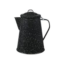 Granite Ware Enamel on Metal 3-Quart Coffee Boiler, 12 cups capability - Perfect for Tenting / Cabin / RV - Warmth espresso, tea and water instantly on range and hearth 