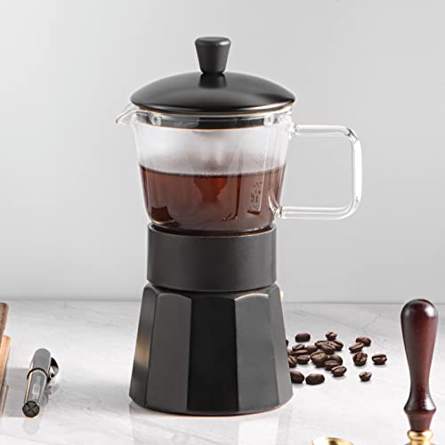 Experience the Rich Aroma of Italian Espresso with SIXAQUAE Moka Stovetop Espresso Maker - Now on Sale!