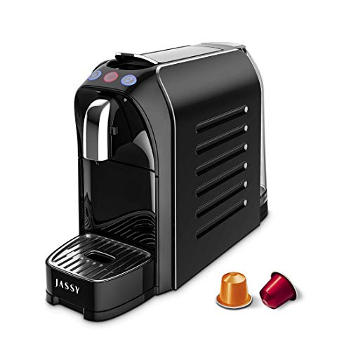 Compact Nespresso Compatible Espresso Machine with 20 Bar Pressure and Fast Heating - 1255W Power.