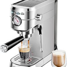 Espresso Machine 20 Bar, Professional Espresso Maker with Milk Frother Steam Wand, Compact Espresso Espresso Machine with 34oz Detachable Water Tank for Cappuccino, Latte, Macchiato, Reward for Dad or Mother.