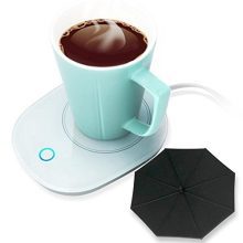 Mug Warmer Espresso Warmer with Automatic Shut Off to Preserve Temperature As much as 131℉/ 55℃ with a Silicone Mug Cowl Safely Use for Workplace/House to Heat Espresso Tea Milk Candle Heating Wax (White).