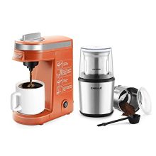 Single Serve Coffee Maker with Electric Grinder