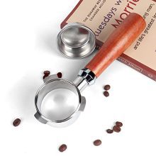 Breville-Compatible 54mm Bottomless Portafilter: 304 Stainless Steel Construction with Included Filter Basket for Professional Espresso Brewing.