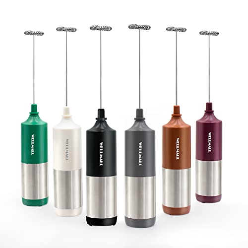 Waterproof Milk Frother Handheld for Easy Cleaning - Stainless Steel Frother with Whole Body Waterproof Design, 6 Colors Available.