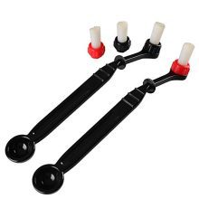 Keep Your Espresso Machine in Top Shape: CAFEMASY 2 Piece Coffee Cleaning Brush Kit - Includes Spoon and 2 Detachable Brush Heads for Cleaning Coffee Grinders and Espresso Machines
