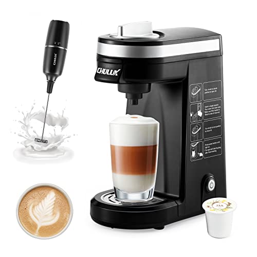 Personal Coffee Maker Brewer with Milk Frother