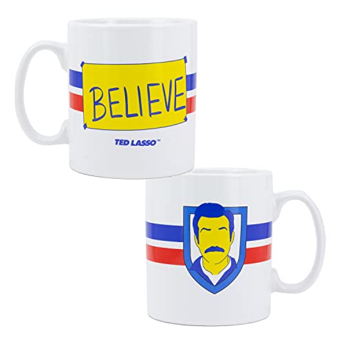 Ted Lasso Believe XL Ceramic Coffee Mug | Officially Licensed Ted Lasso Merchandise