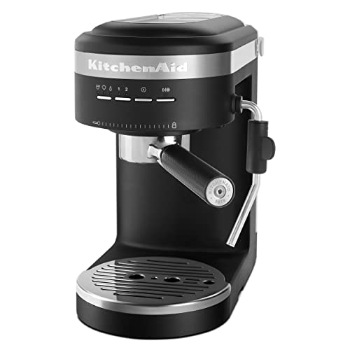 KitchenAid Semi-Automatic Espresso Machine KES6403, Black Matte.