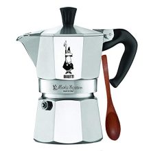 Complete your coffee experience with the Original Bialetti 3-Espresso Cup Moka Express Espresso Maker and a Zonoz Wooden Small Espresso Stirring Spoon (3-cup, 6.5 fl oz, 200 ml)