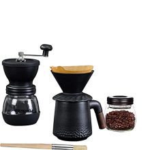 Manual Coffee Grinder with 2 Glass Jars