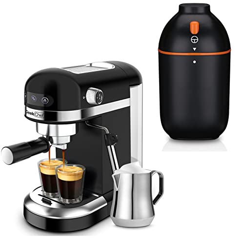 Espresso Machine 20 Bar Pump Pressure with Coffee Grinder