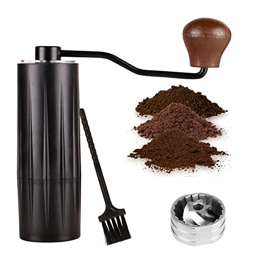 Grind Your Coffee On-the-Go with our Portable Stainless Steel Burr Hand Grinder - Adjustable, CNC, Small Capacity 30g - Perfect Gift for Traveling, Camping, and More!