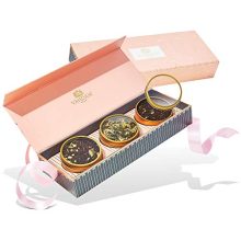 Assorted Tea Gift Set - BLUSH, 3 Teas in Tea Sampler Gift Field | Natural Components - Vacation Presents for Ladies | Presents for Mother, Presents for Grandma | Christmas Presents for Her.