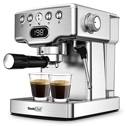 Make a 20 bar espresso with Geek Chef Espresso Machine