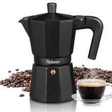 Stovetop Espresso Maker, 1 Cups Moka Espresso Pot Italian Espresso for Gas or Electric Ceramic Stovetop, Italian Espresso maker for Cappuccino or Latte (1 Cup).