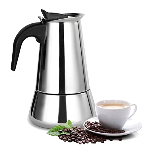 Home, Office and Camping Coffee Stovetop Ready Moka Pot