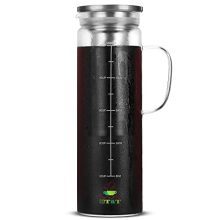 Get the Ultimate Coffee Lover's Gift: A Versatile 1.5 Quart Cold Brew Coffee Maker and Iced Tea Maker with Airtight Pitcher for the Perfect Cup Every Time!
