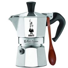 Espresso Maker Machine and Zonoz Wooden Small Espresso Stirring Spoon Bundle