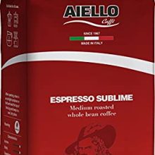 Aiello Caffe Italian Espresso Blend Whole Bean Coffee, 2.2 lbs Bag - Freshly Roasted and Blended in Southern Italy, Delightful Flavor