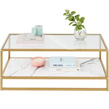 Best Choice Products 44in Glass Coffee Table