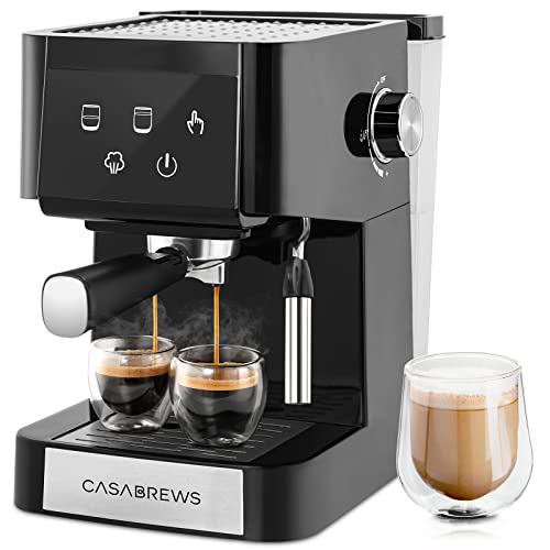 Professional Espresso Maker with Milk Frother Steam Wand