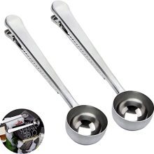 Savor Freshness and Convenience with the 2-in-1 Coffee Scoop Clip