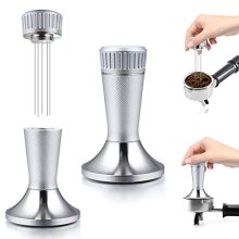 2-in-1 Espresso Tamper and Distribution Tool for Perfect Coffee