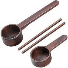 Dark Walnut Wooden Coffee Scoop