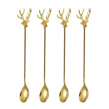 Long handle Iced Tea Spoon 18/8 Stainless-steel Mixing scoop Espresso scoop Dessert scoop Trend moose form.