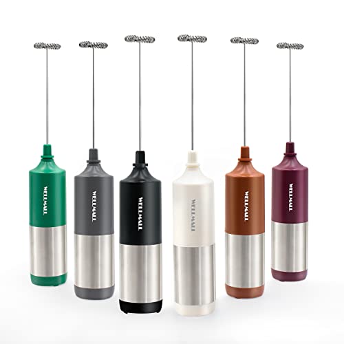 Upgrade Your Coffee Experience with Waterproof Handheld Battery-Operated Milk Frother - Perfect for Lattes, Cappuccinos, Hot Chocolate, and More!