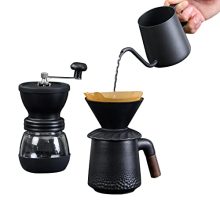 Complete Manual Coffee Brewing Set - Grinder,